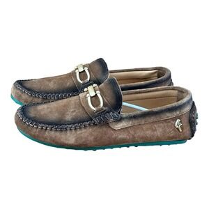 Re Ferdinando Men Driver Loafer slip-on Brown suede